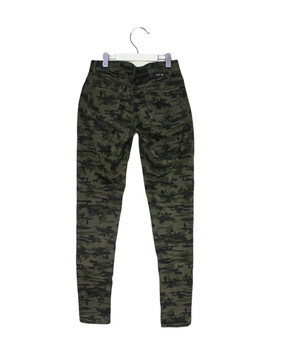 A Green Casual Pants from IKKS in size 14Y for girl. (Back View)