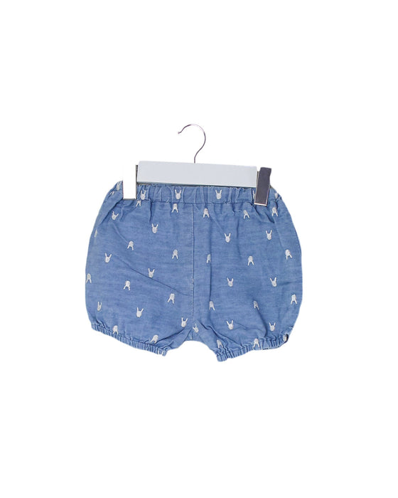 A Blue Shorts from Seed in size 3-6M for girl. (Front View)