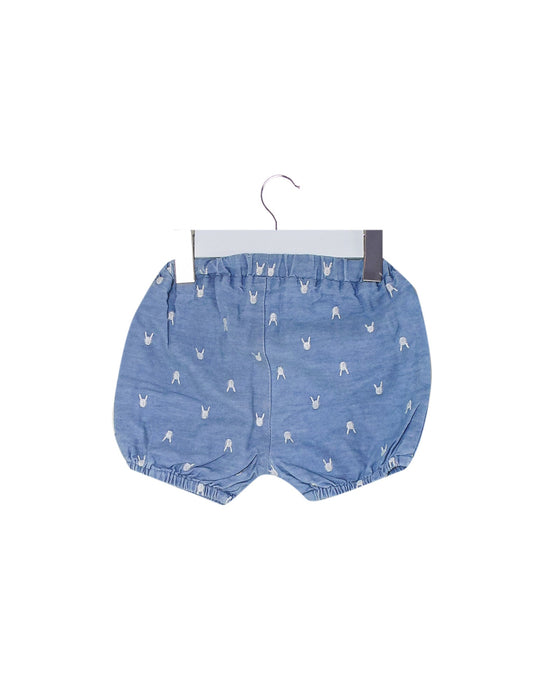 A Blue Shorts from Seed in size 3-6M for girl. (Back View)