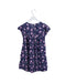 A Navy Short Sleeve Dresses from La Compagnie des Petits in size 5T for girl. (Back View)