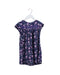 A Navy Short Sleeve Dresses from La Compagnie des Petits in size 5T for girl. (Front View)