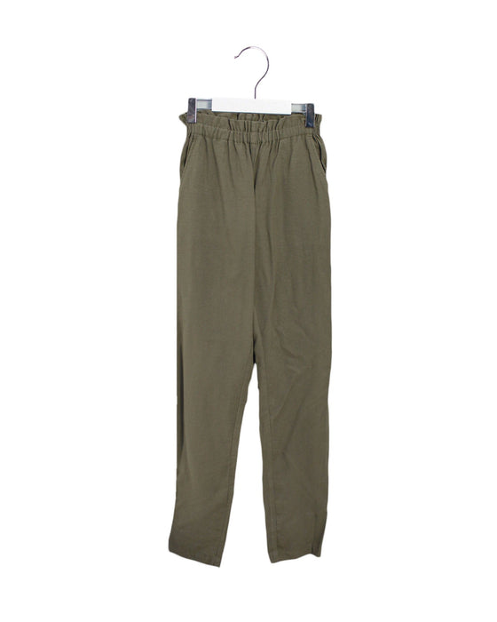 A Green Casual Pants from Bonpoint in size 12Y for girl. (Front View)