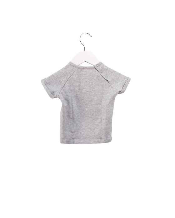 A Grey Short Sleeve T Shirts from Jacadi in size 6-12M for boy. (Back View)