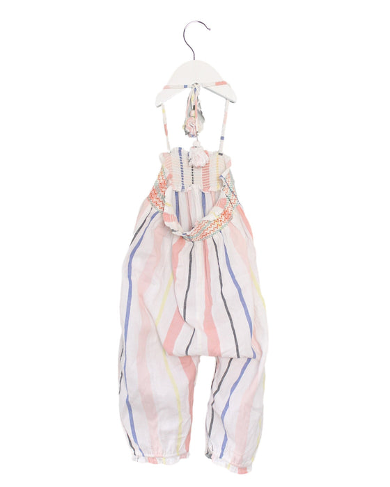 A Multicolour Sleeveless Jumpsuits from Velveteen in size 12-18M for girl. (Back View)