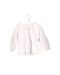 A White Long Sleeve Tops from Bonton in size 12-18M for girl. (Front View)
