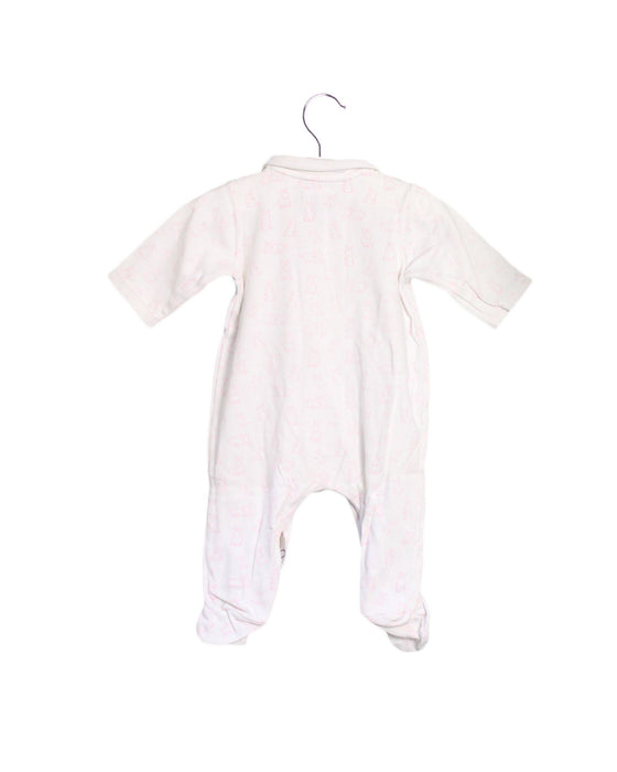 A White Long Sleeve Jumpsuits from Jacadi in size 0-3M for girl. (Back View)