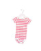 A Pink Short Sleeve Bodysuits from Petit Bateau in size 3-6M for girl. (Front View)