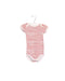 A Red Short Sleeve Bodysuits from Petit Bateau in size 0-3M for boy. (Front View)