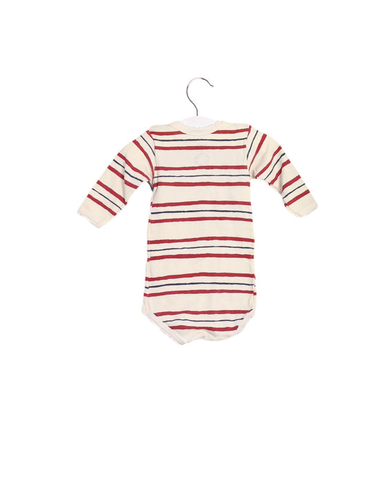 A Ivory Long Sleeve Bodysuits from Petit Bateau in size 0-3M for girl. (Back View)