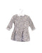 A Grey Long Sleeve Dresses from Petit Bateau in size 6-12M for girl. (Front View)