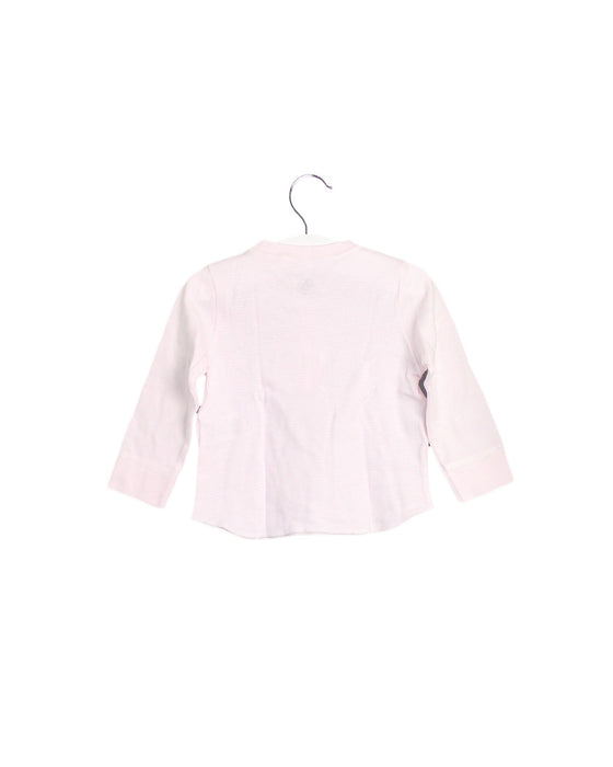 A Pink Long Sleeve Tops from Petit Bateau in size 6-12M for boy. (Back View)