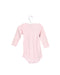 A Pink Long Sleeve Bodysuits from Petit Bateau in size 6-12M for girl. (Back View)