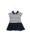 A Navy Short Sleeve Dresses from Ralph Lauren in size 3-6M for girl. (Front View)