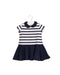 A Navy Short Sleeve Dresses from Ralph Lauren in size 3-6M for girl. (Front View)