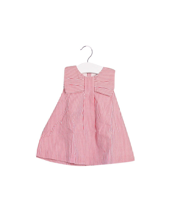 A Pink Sleeveless Dresses from Jacadi in size 3-6M for girl. (Front View)