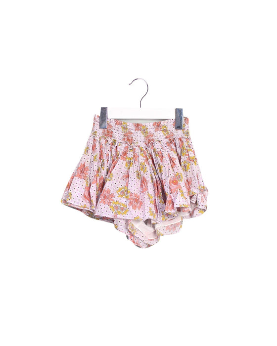 A Pink Skorts from Velveteen in size 5T for girl. (Front View)