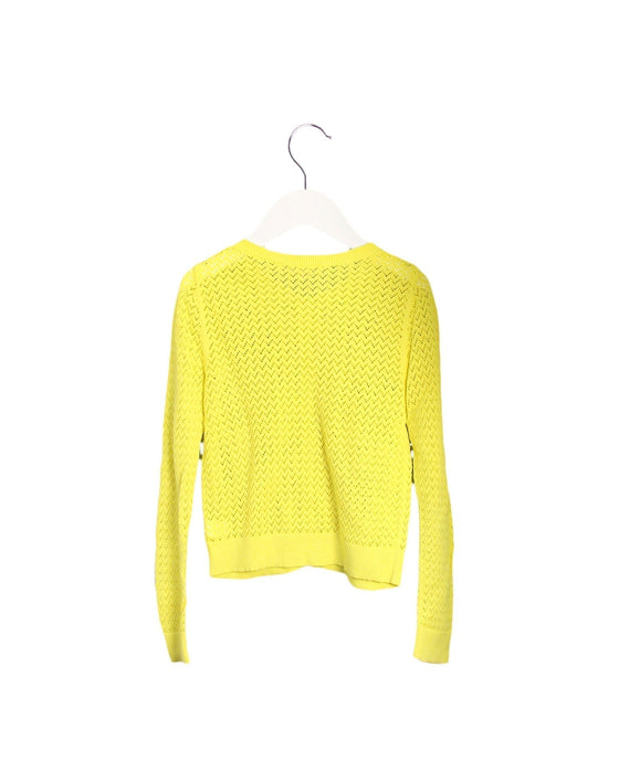 A Yellow Cardigans from Bonpoint in size 6T for girl. (Back View)
