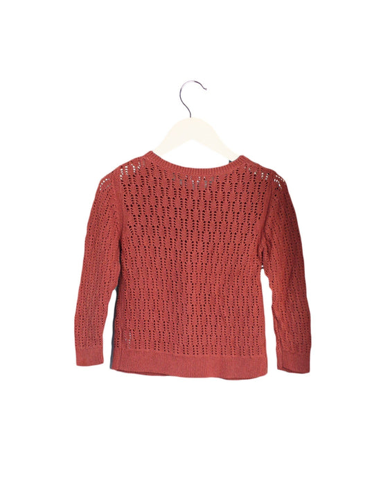A Red Cardigans from Bonpoint in size 8Y for girl. (Back View)