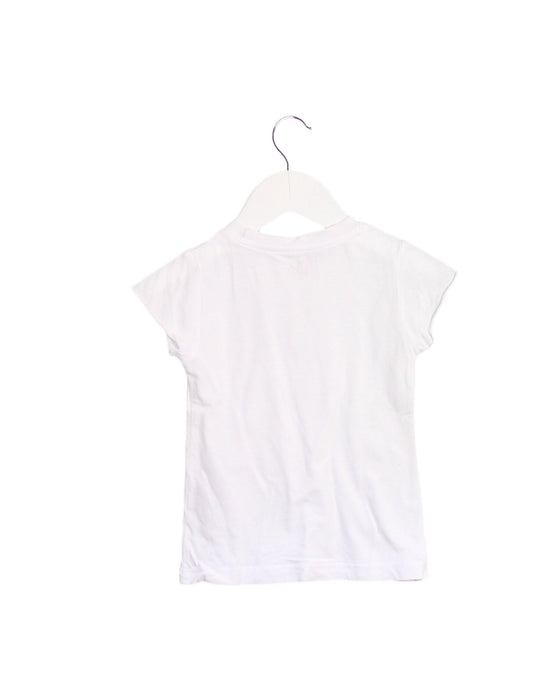 A White Short Sleeve T Shirts from La Compagnie des Petits in size 3T for girl. (Back View)