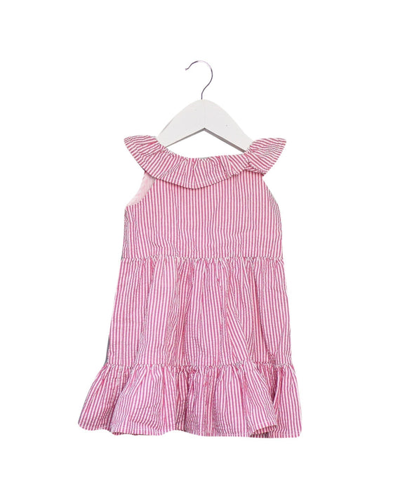 A Pink Sleeveless Dresses from Ralph Lauren in size 3-6M for girl. (Front View)