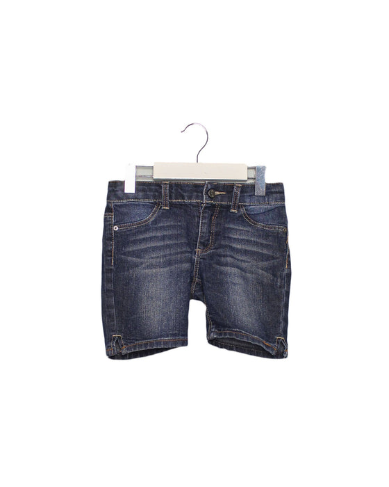 A Navy Shorts from DKNY in size 5T for girl. (Front View)
