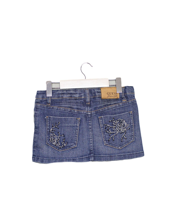 A Blue Short Skirts from Guess in size 5T for girl. (Back View)