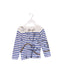 A White Long Sleeve Tops from Petit Bateau in size 5T for girl. (Front View)