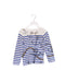 A White Long Sleeve Tops from Petit Bateau in size 5T for girl. (Front View)