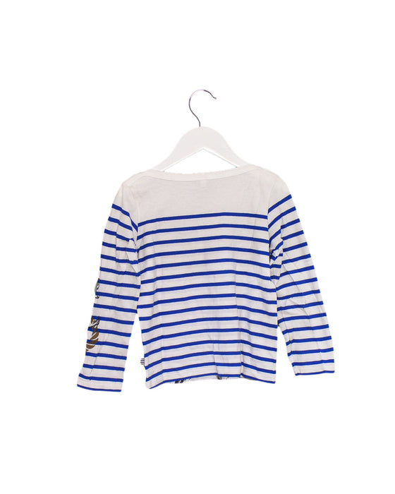 A White Long Sleeve Tops from Petit Bateau in size 5T for girl. (Back View)