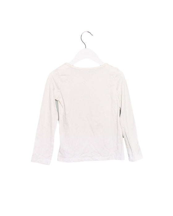 A White Long Sleeve Tops from Tommy Hilfiger in size 5T for girl. (Back View)