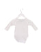 A White Long Sleeve Bodysuits from Petit Bateau in size 0-3M for girl. (Back View)