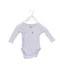 A Blue Long Sleeve Bodysuits from Petit Bateau in size 0-3M for boy. (Front View)