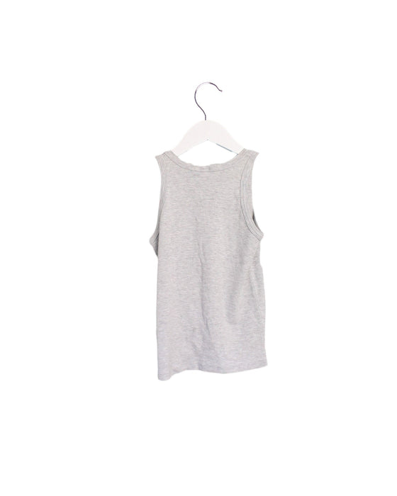 A Grey Sleeveless Tops from Petit Bateau in size 10Y for boy. (Back View)