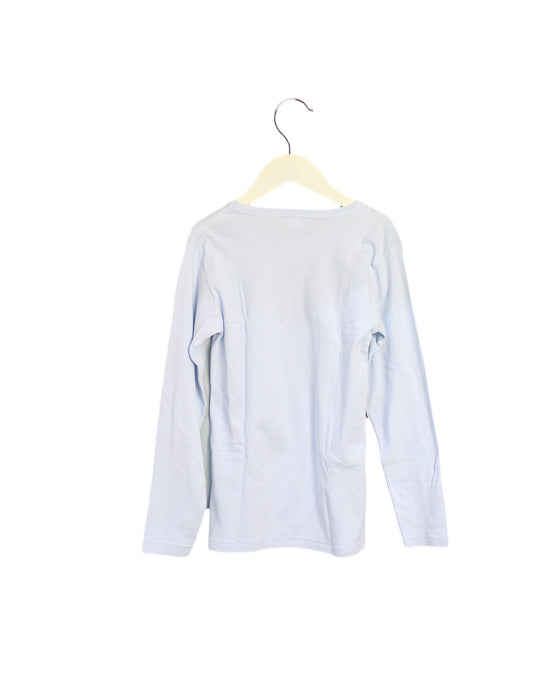 A Blue Long Sleeve Tops from Petit Bateau in size 10Y for boy. (Back View)