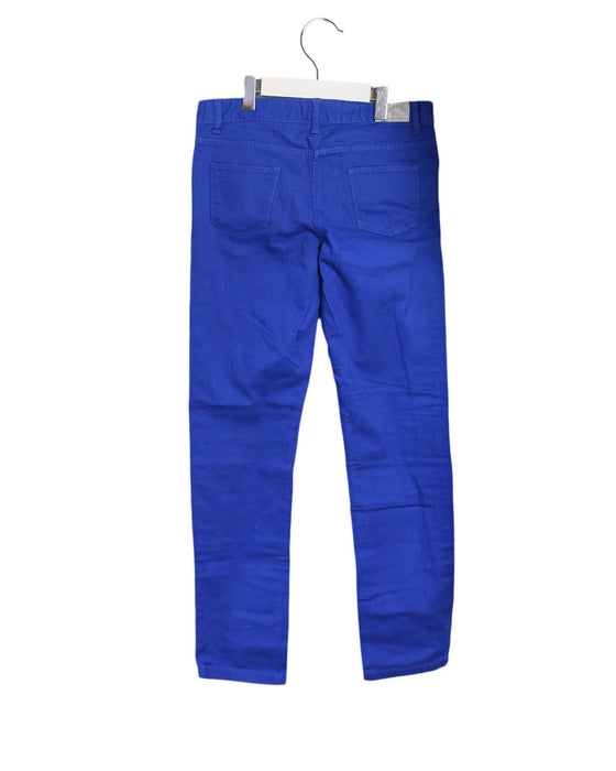 A Blue Casual Pants from Petit Bateau in size 10Y for boy. (Back View)