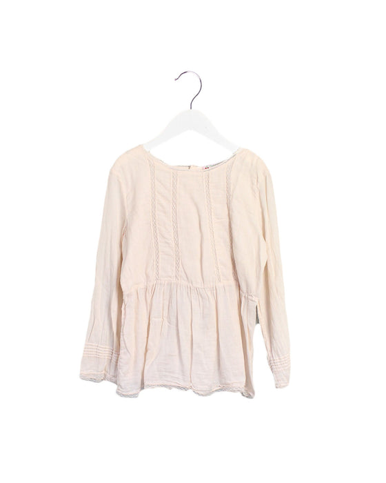 A Pink Long Sleeve Tops from Bonpoint in size 10Y for girl. (Front View)