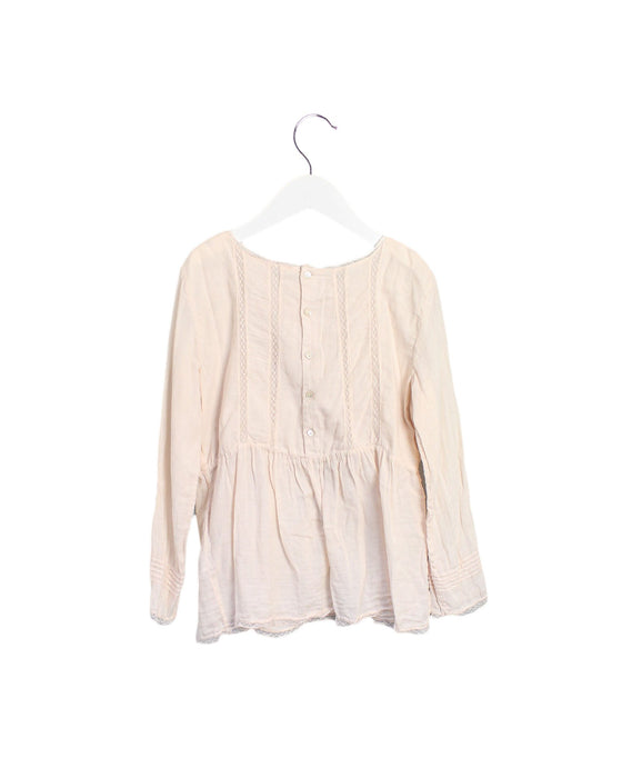 A Pink Long Sleeve Tops from Bonpoint in size 10Y for girl. (Back View)