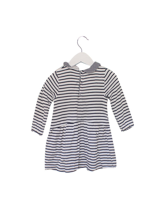 A White Long Sleeve Dresses from Petit Bateau in size 18-24M for girl. (Back View)
