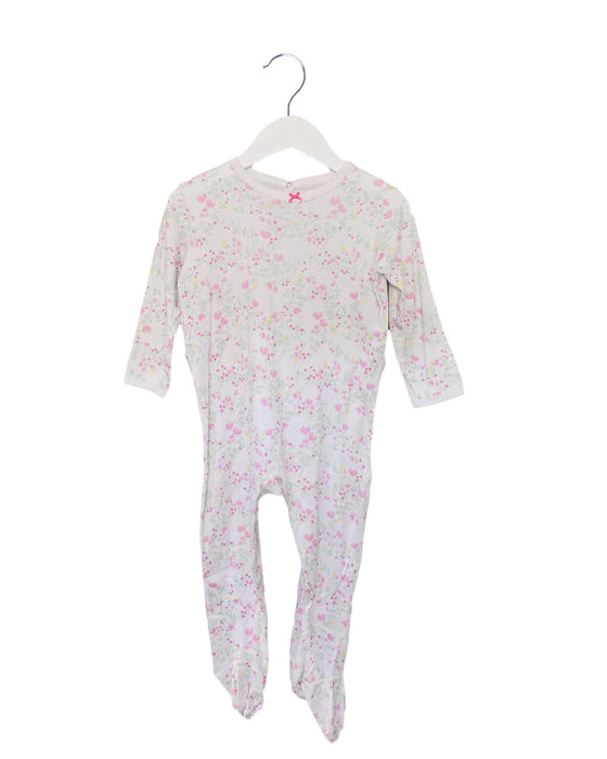 A Pink Onesies from Petit Bateau in size 3T for girl. (Front View)