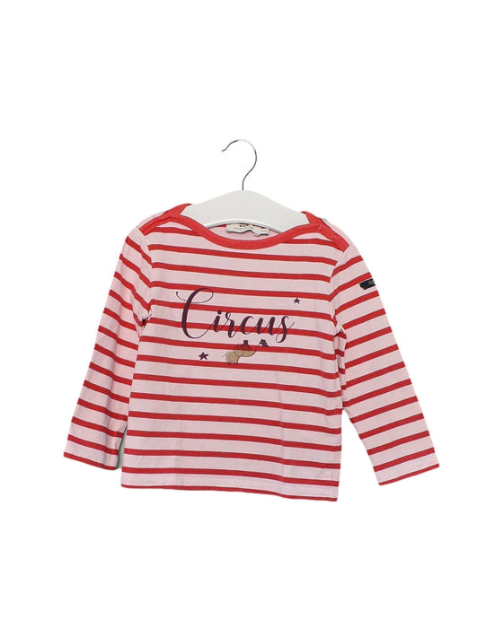 A Pink Long Sleeve Tops from Cyrillus in size 18-24M for girl. (Front View)