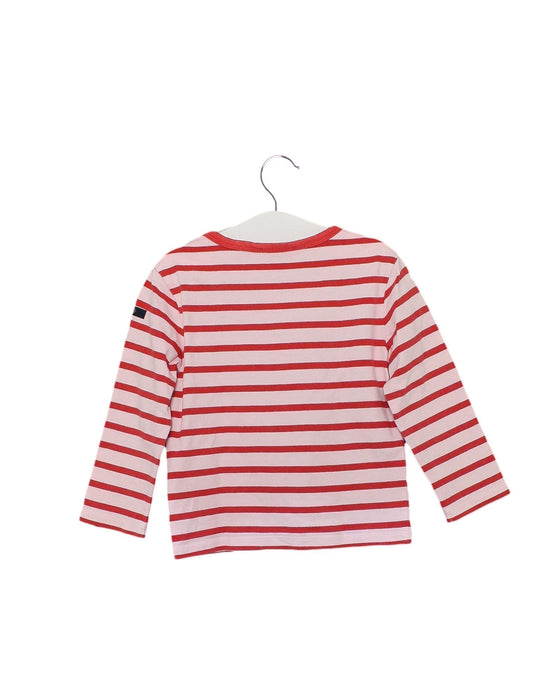 A Pink Long Sleeve Tops from Cyrillus in size 18-24M for girl. (Back View)