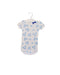 A White Short Sleeve Bodysuits from Petit Bateau in size 6-12M for girl. (Front View)