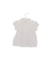A White Short Sleeve Polos from Cyrillus in size 18-24M for girl. (Back View)