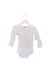 A White Long Sleeve Bodysuits from Petit Bateau in size 3T for girl. (Front View)