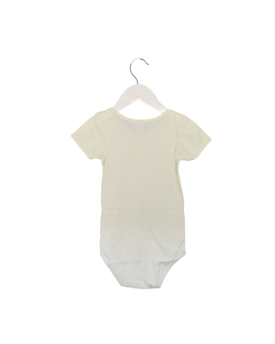 A Yellow Short Sleeve Bodysuits from Petit Bateau in size 3T for girl. (Back View)