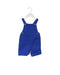 A Blue Overall Shorts from Petit Bateau in size 3-6M for boy. (Front View)
