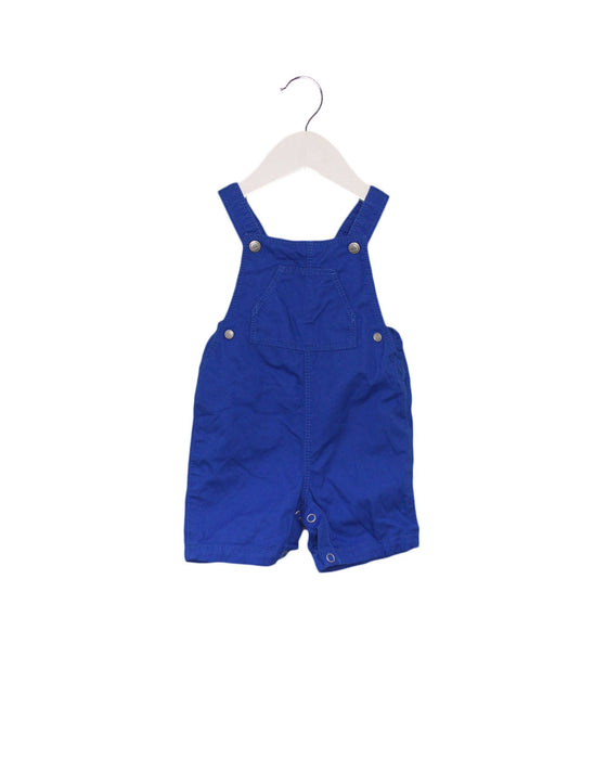 A Blue Overall Shorts from Petit Bateau in size 3-6M for boy. (Front View)