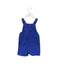A Blue Overall Shorts from Petit Bateau in size 3-6M for boy. (Back View)
