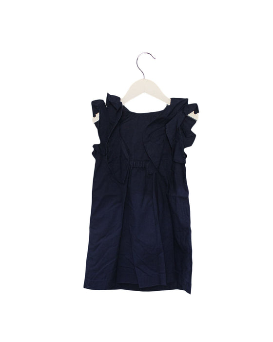A Navy Sleeveless Dresses from Crewcuts in size 4T for girl. (Back View)