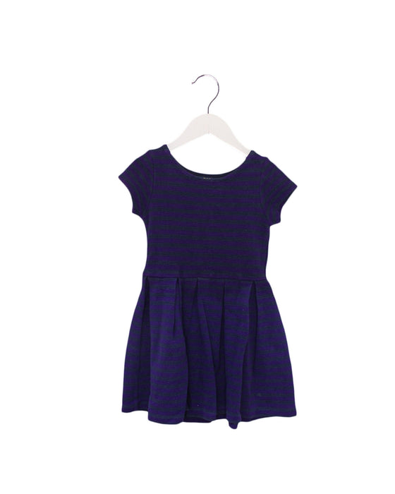 A Purple Short Sleeve Dresses from Polo Ralph Lauren in size 4T for girl. (Front View)
